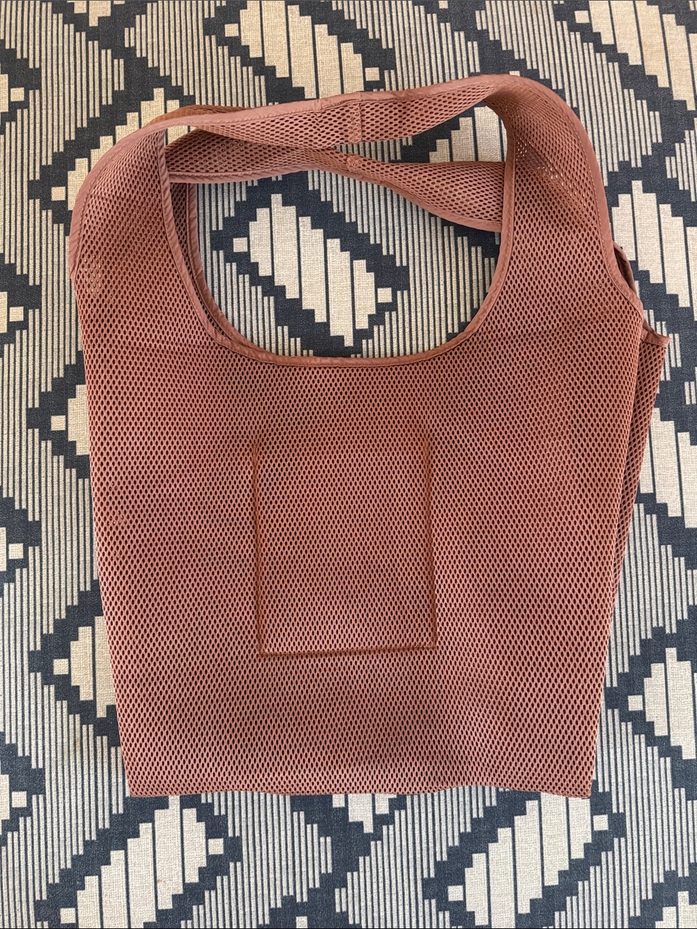 Dagne Dover Dash Grocery Tote in Rust/Pink